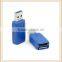 USB3.0 Male to Female Connector Conventer USB 3.0 AM / AF Adapter Blue