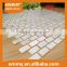 Foshan wholesale 10*20mm mesh pure white river shell mosaic background wall tile