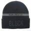 Custom Made Cheap Black Knitted Hats Wholesale