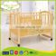 WBC-03B hot selling solid wood unfinished wooden baby crib, adult baby crib                        
                                                                Most Popular