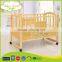 WBC-01A factory sale new model luxury wooden softextile baby crib attached bed