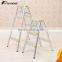Double side folding household step ladder