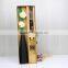 Pastoral style of black ceramic fragrant cane reed diffuser with green rattan sticks