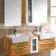 Wood Grain Country Style Wall Mounted Corner Hotel Bathroom Vanity