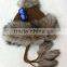 russian winter hat acrylic hat with fur ball