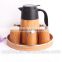 Nature bamboo coffee pot with seamless steel,bamboo drinkware