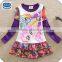 (LD668) 3-7y Neat wholesale baby clothes my little pony frocks long sleeve cartoon character girls dress