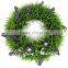 Hot sale articficial lavender christmas circle wall hanging heart-shaped wreath for christmas decorative