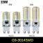 G9 6W 9W LED lamp 3014 SMD AC 200V 240V Sillcone body LED Corn Bulb 64LEDs 104LEDs Crystal Chandelier COB Spot light
