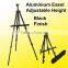 black lightweight tripod painting easel with canvas bag