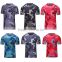 Wholesale 2015 New Mens Sports Tights T-shirt ,Camouflage Clothing ,Running Cycling Compression Fitness Shirt Beach Tops for Men