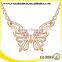 butterfly shaped fake crystal necklace, make crystal necklace