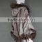 2016 Knitted rabbit fur poncho hooded Shawl with fur collar