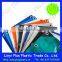 laminated PE tarpaulin blue orange color