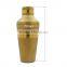 Grit Blast Gold Cocktail Shaker for Icy Cold Drinks Stainless Steel Bar Shaker