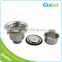 Stainless Steel Plug Sink Inserts Parts Drain Wash Basin Waste Plastic Strainer Fittings