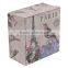 Antique Paris Tower And Flower Paper Gift Box