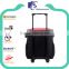 Polyester fabric insulated cooler bag on wheels
