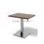 Metal base sqaure table restaurant dining table YT7011