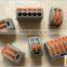 Factory Price Equivalent wago 222-413 series push in wire wago connector terminal block