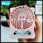 China Whosale Led Color Matrix Portable Mini Fan Used For Usb Charger Phone