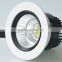 Cold forging aluminum white and black 138mm 20w 30w cob led recessed downlight outcut 120mm