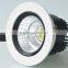 Cold forging aluminum white and black 160mm 20w 35w cob led recessed downlight outcut 140mm
