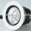 Cold forging aluminum white and black 90mm 5w 7w 10w cob led recessed downlight outcut 75mm