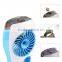 2016 latest gifts rechargeable mini fan cold water humidifier handheld fan air conditioning mist fan