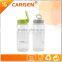 Outdoor 550ml carabiner plastic sport drinking bottle