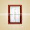 Red Oak Frame Glass Kitchen Cupboard Door Panels