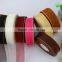 China High Quality Customized Colorful Sheer Organza Ribbon With Gold Wired/Edges