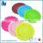 2016 New Design Durable Fashion Custom Silicone Coasters For Cup