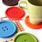 Fancy Silicone Cute Button Coasters Cup Mat