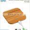 Qi universal Natural wood desktop table wireless charger for smart phones