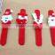 wholesale christmas ornament led slap bracelet