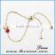 Cheap Wholesale 18K Gold Plated Brass Jewelry Fashion Adjustable Beads Womens Glass Stone