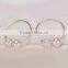 Sterling Silver Earrings, Cultured Freshwater Pearl Drop Earrings