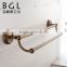 New design Brass Antique bronze Round base Wall-mounted Bathroom accessories Double towel rail-11525