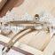 MYLOVE pink rose with white lace hair clip women fashion accessory