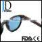 Hot sell item spring hinge ebony wood sunglasses Custom made OEM wooden sunglasses