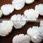 1 string 15inch 13MM kawaii white heart leaf natural sea shell beads,mother of pearl shell beads,about 35pcs per string 3021047