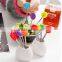 Lovely fruit fork ECO-friendly silicone handle Fruit fork set, six loaded