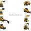 4 in 1 bucket for skid steer loader, combination bucket,