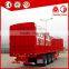 3 axles curtain side fence cattle trailer for sale