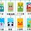 BPA Free Lovely Cartoon silicon Card / ID Holder Luggage Tag Bank / Bus / Credit Card Cover