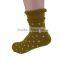 Rabbit lace trimming dot sex women microfiber socks