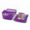 Plastic 2 Sections Food Container With Lock