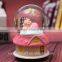 Resin pig snowflake snow globe wholesale birthday gift for kids