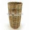 Rustic round wicker Umbrella Stand basket